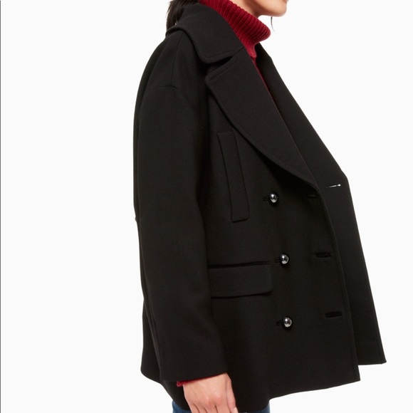 NWT!💝 Kate Spade Broome Street Modern Pea Coat - Picture 3 of 6